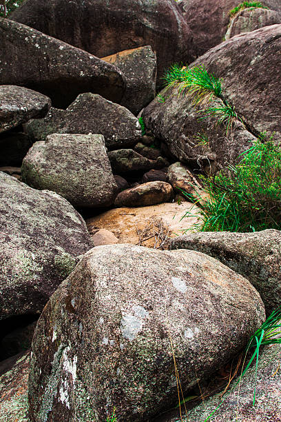 Underground creek in Girraween National Park during the day in Queensland, Australia