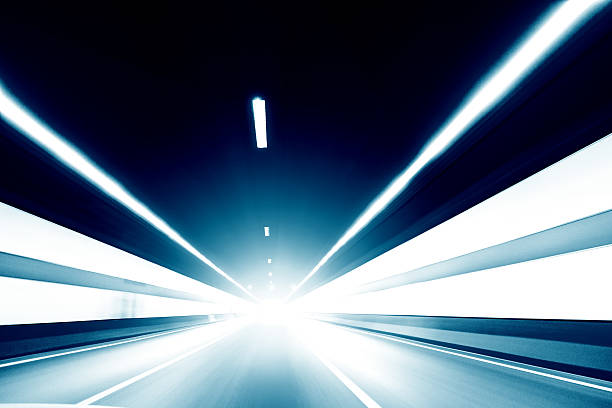 istock Speed motion in highway tunnel 518253566