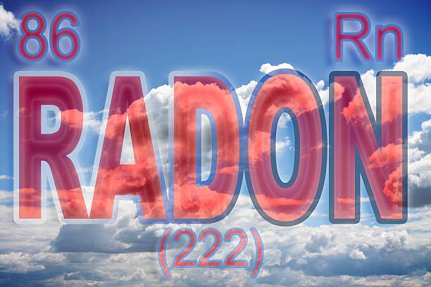 le danger de gaz du radon - toxic substance dirt pollution scientific experiment photos et images de collection