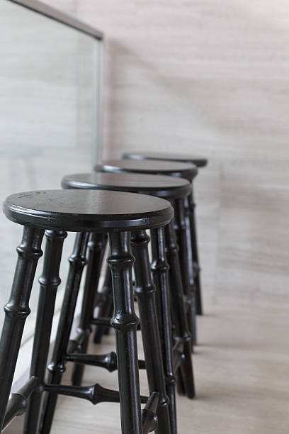 istock wooden chair stool at the balcony 518256064