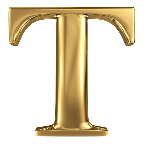 istock Golden letter high quality 3d render isolated on white 518256811