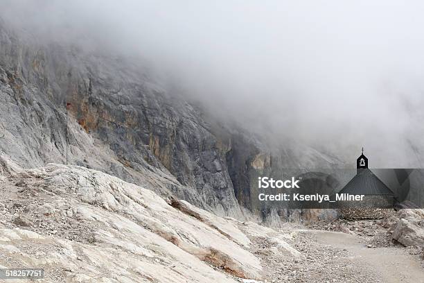 Bavarian Church In Fog High In The Mountains Stock Photo - Download Image Now - Bavaria, Chapel, Church