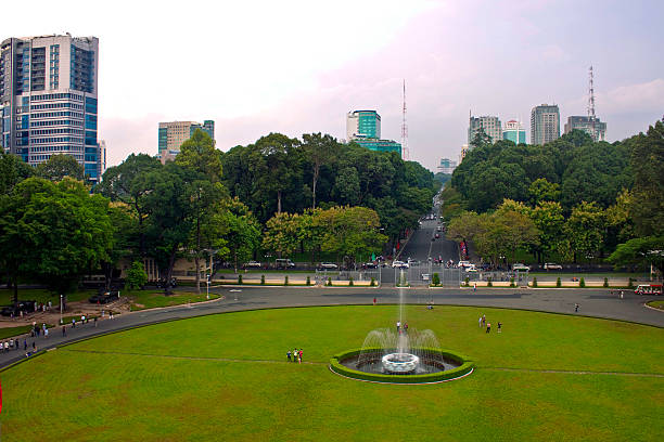 istock Park in front of Reunification Palace 518257859