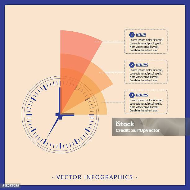 Time Dial Setting Graph Dial Chart Template Stock Illustration - Download Image Now ...