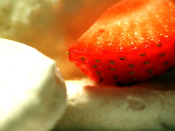 Strawberry with ice-cream