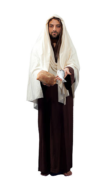Jesus Christ full length Jesus Christ full length on white background. parabola stock pictures, royalty-free photos & images