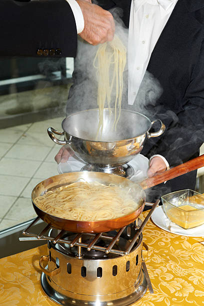 preparing pasta