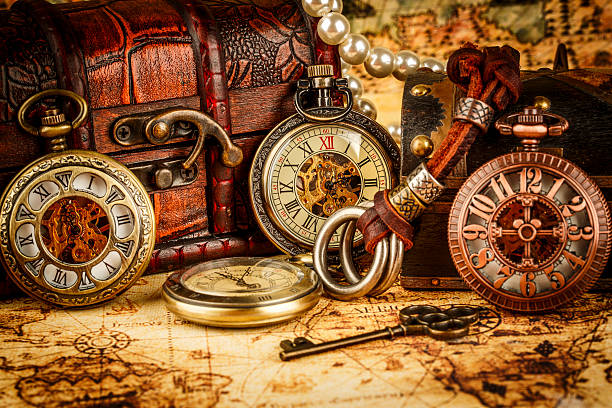 istock Vintage pocket watch 518263723