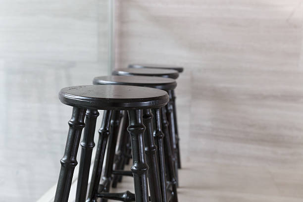 istock wooden chair stool at the balcony 518272590