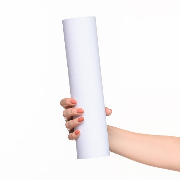 istock The cylinder female hands on white background 518272864