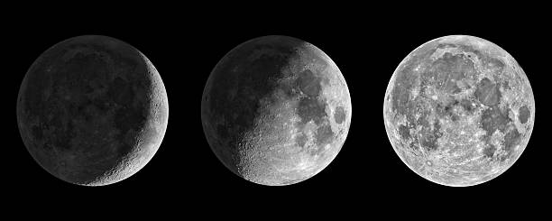 istock Moon Phases Mosaic - Isolated on Black 518274989