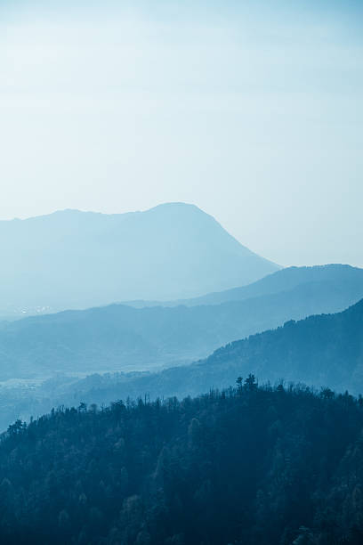istock Distant Hills In Shades Of Blue 518275650