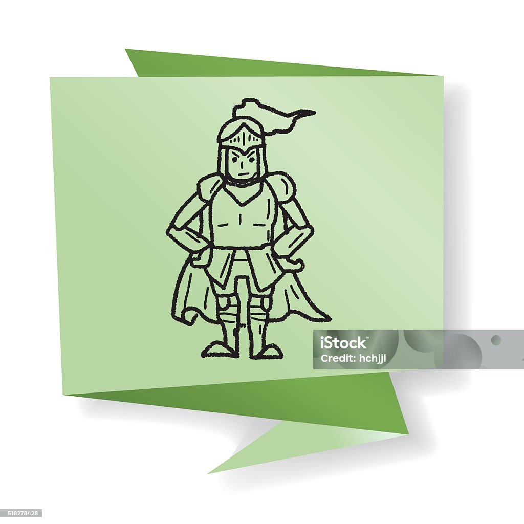 knight Garabato - arte vectorial de Armamento libre de derechos