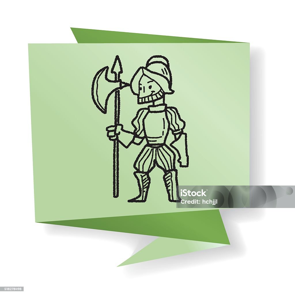 knight Garabato - arte vectorial de Armamento libre de derechos