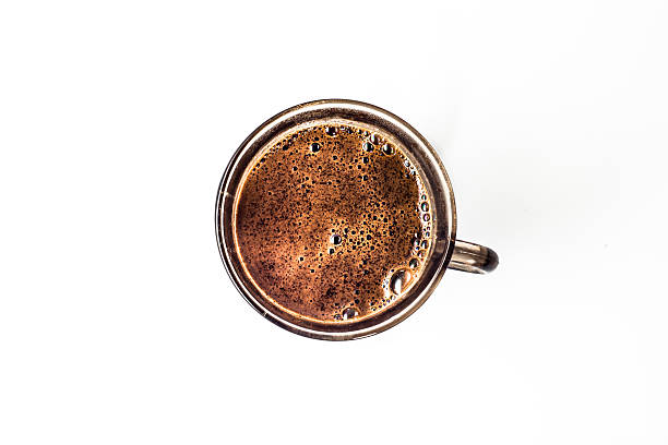 istock Freshly brewed cup of black coffee isolated on white background. 518280878