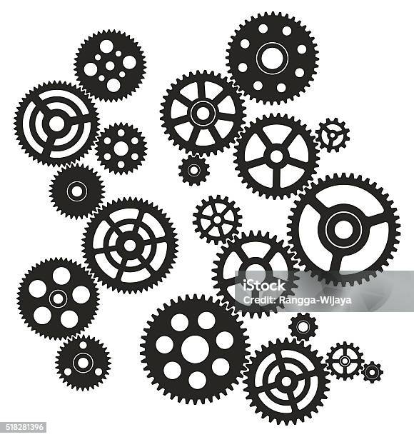Gears Stock Illustration - Download Image Now - Gear - Mechanism, Equipment, Vector