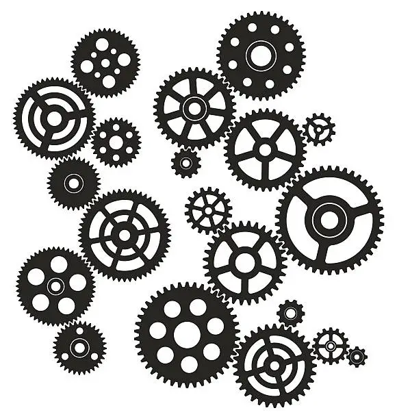 Vector illustration of Gears