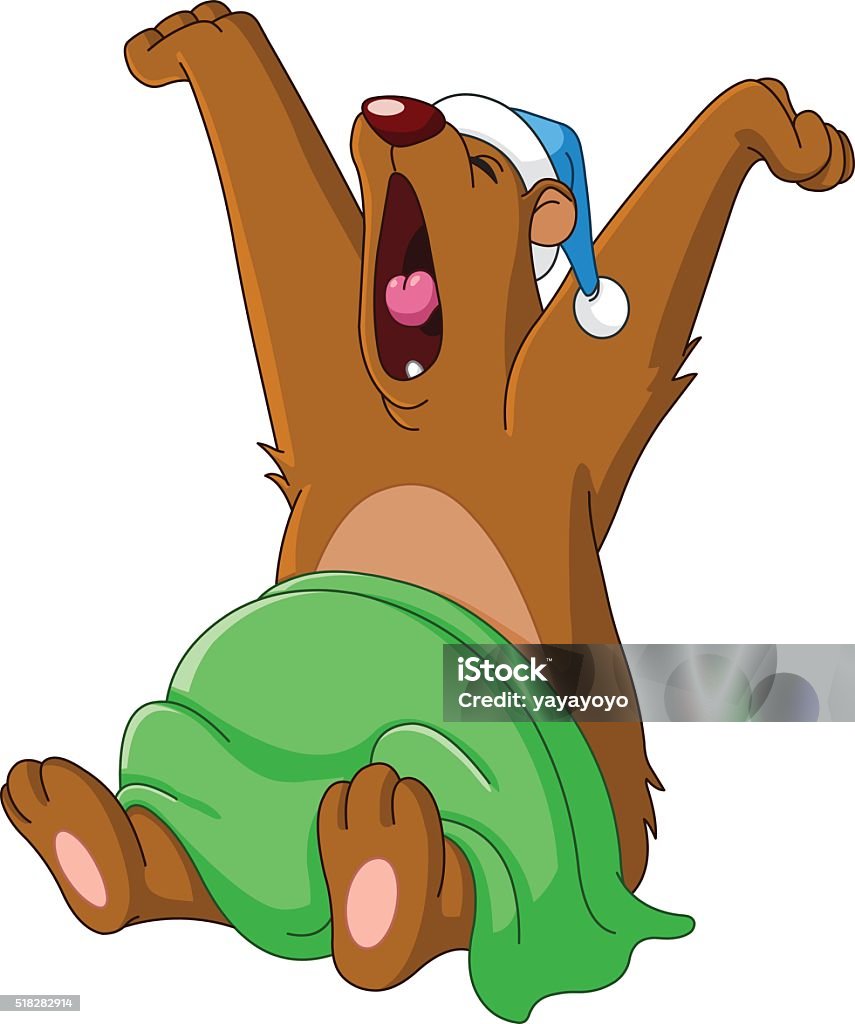 Bear Waking Up Stock Illustration - Download Image Now - Bear, Hibernation, Waking  up - iStock