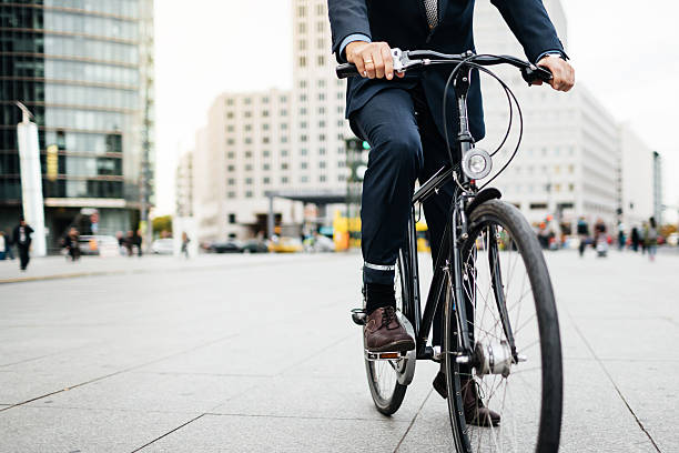 istock Businessman with Bicycle 518283758