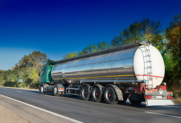 istock Gas tanker on the road 518291693