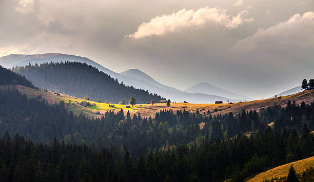 istock Beautiful mountains landscape in Carpathian 518295279