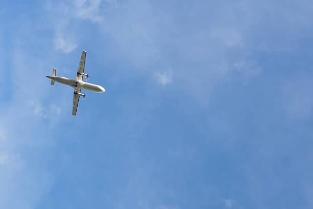 istock aircraft  in the blue sky 518295521