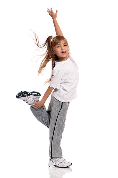 istock Little girl dancing 518297041