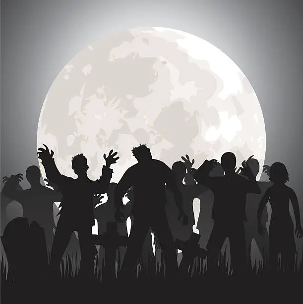 Vector illustration of zombies