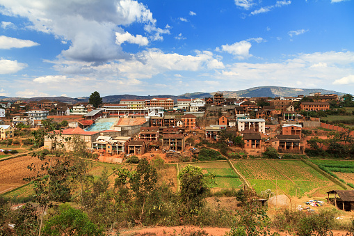 Cityscape of Ambositra in Madagascar