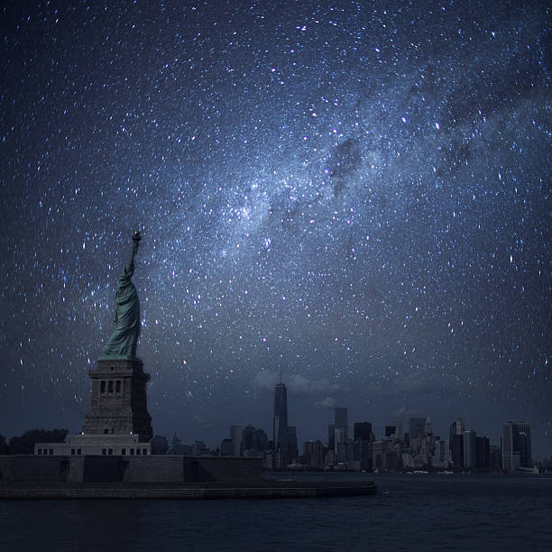 luces de la noche de nueva york, sin - aftershock fotografías e imágenes de stock