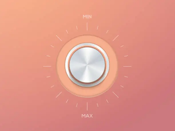 Vector illustration of Volume Knob