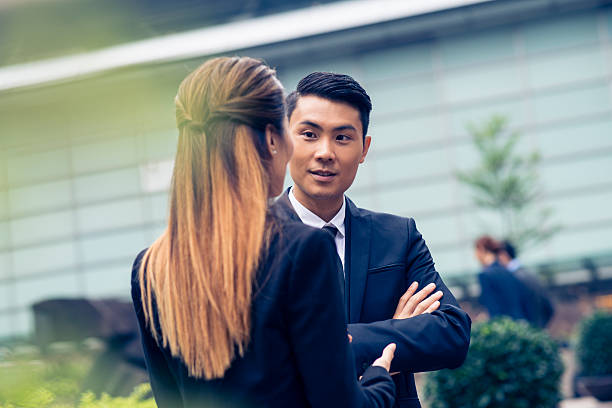 istock Relaxed conversations on fresh air are more productive 518308852