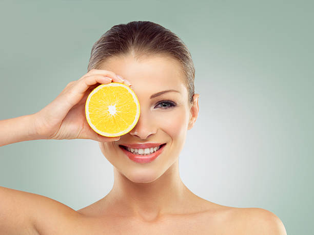 istock Vibrant beauty with the help of fruit 518309369