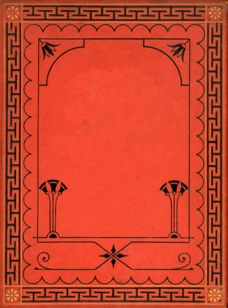 Antique victorian book cover. 1877