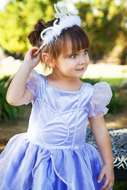 istock Little Girl With Halloween Princess Costume 518310021