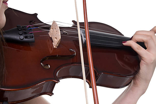 istock Brown fiddle in woman's hand 518310416