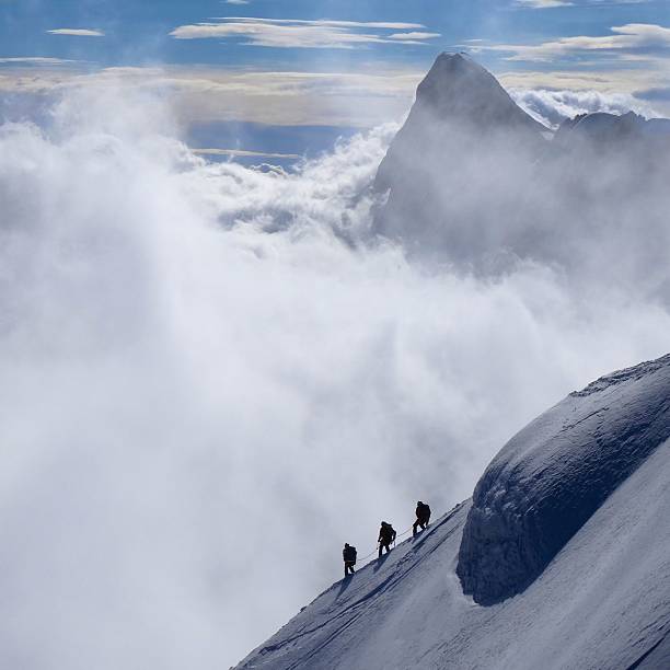 istock Mountaineers on the Mont Blanc Massif 518311687
