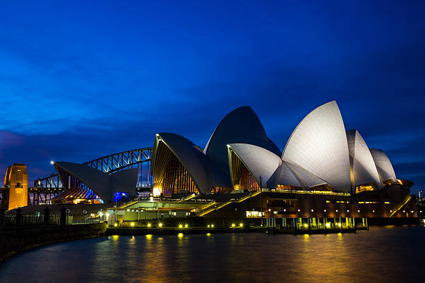 sydney opera house - sydney australia sydney harbor bridge opera house sydney opera house zdjęcia i obrazy z banku zdjęć