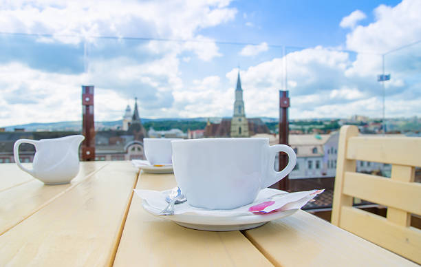 istock Coffee with a view of the city 518312799