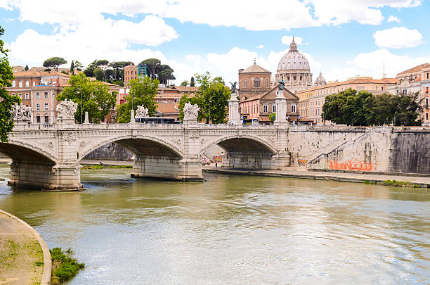 istock Ponte Principe Amedeo and St. Peter's basilica 518313221