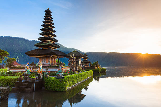 istock Ulun Danu Bratan Temple at sunrise, Bali, Indonesia 518325576