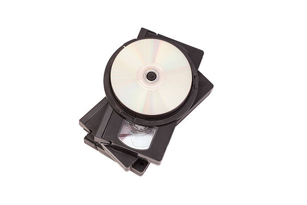 istock Video Cassettes And CD disc isolated on white background 518325794