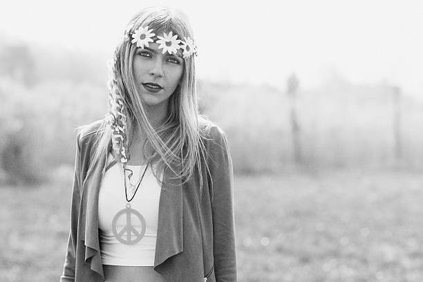 Hippie Making A Peace Sign Stock Photos, Pictures & Royalty-Free Images ...