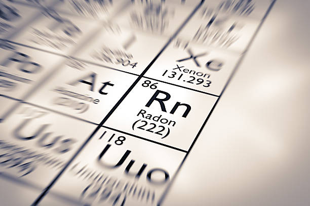 istock Focus on Radon Chemical Element from the Mendeleev Periodic Table 518333862