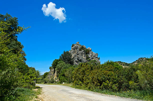 Via Verde de la Sierra, Andalusia, Spain Vía Verde de la Sierra, Greenway, between Coripe and Olvera, Andalusia, Spain via verde spain stock pictures, royalty-free photos & images