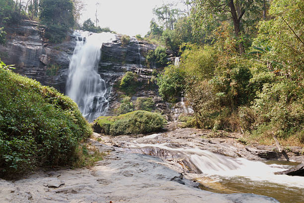 istock Wachirathan waterfal in Doi Inthanon 518336558