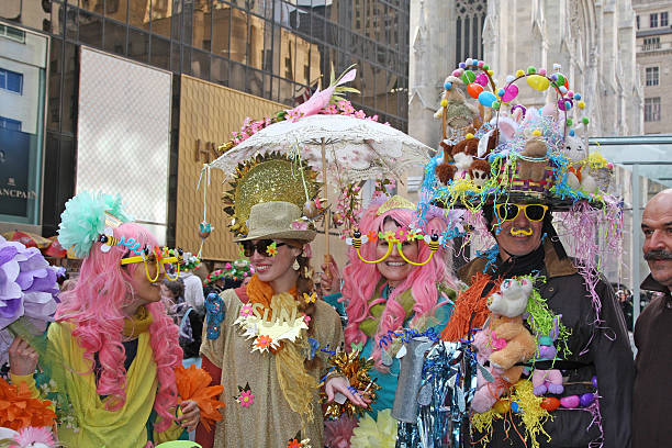 cappello di pasqua parata 2016 new york - easter bonnets immagine foto e immagini stock