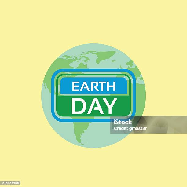 Earth Day World April Holiday Globe Ecological Protection Concept Stock