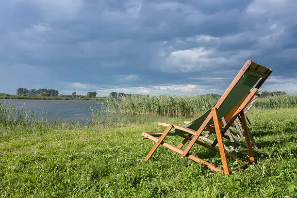 Photo of Loungers on a lake, Brandenburg, Linum