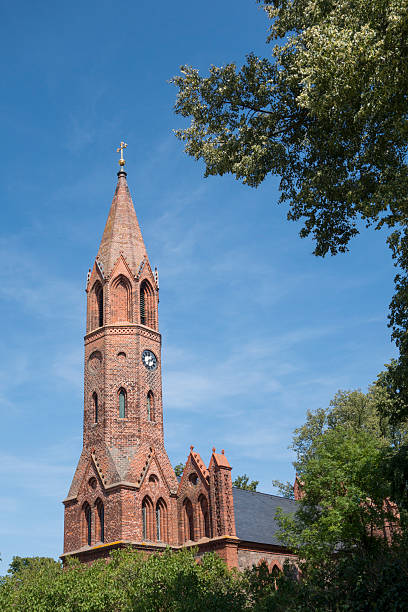 istock Church in Brodowin, Germany 518340032